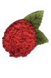 Hand Crocheted Dahlia Flower Brooch Pin | Hat & Headwear Accessory