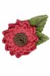 Hand Crocheted Daisy Flower Brooch Pin | Hat & Headwear Accessory