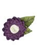 Hand Crocheted Daisy Flower Brooch Pin | Hat & Headwear Accessory