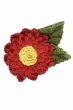 Hand Crocheted Daisy Flower Brooch Pin | Hat & Headwear Accessory