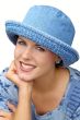 denim bucket hat - hat for cancer patients and women with hair loss