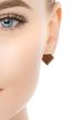 Diamond Leather Stud Earrings | Hypoallergenic Earrings for Men & Women