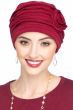Distressed Rosette Beanie Hat - All Cotton