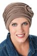 Distressed Rosette Beanie Hat - All Cotton