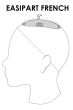 easiPart French 18 Inch Human Hair Topper by Jon Renau Wigs - French Drawn Top, Remy Human Hair Topper