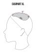 8 Inch easiPart XL HH Topper by Jon Renau Wigs - Monofilament, Human Hair Topper