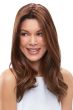 18 Inch easiPart French XL HH Topper by Jon Renau Wigs - Remy Human Hair, French Drawn Top