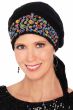 Embroidered Easy To Tie (E-T-T) Pre Tied Scarf Cap | Hand Sewn Beaded Headscarf