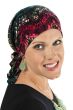 pre-tied scarf for women with hair loss and cancer - kaleidoscope chevron
