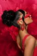 Clip It Classy Hairpiece by Kim Kimble |Heat Resistant Curly Bun Hairpiece