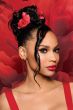 Clip It Classy Hairpiece by Kim Kimble |Heat Resistant Curly Bun Hairpiece