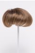 4.5" to 6" light brown straight hair topper on stand