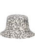 Leopard Print Wool Bucket Cloche Hat | Stylish Winter Hats for Women