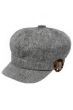 Linen Cabbie Hat with Ring Trim | Newsboy Hat for Women