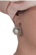 Sterling Silver Earrings | White Pearl Spirals
