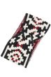 Red & Black Aztec Twist Ear Warmer Headband | Chic Ear Warmer Headbands for Women