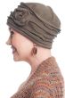 Distressed Rosette Beanie Hat - All Cotton