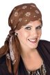 Sequined Bandana Head Scarf | 100 Percent Cotton Square Head Scarves