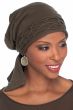 Short Tail Cableknit Scarf | Pure Cotton Knitted Head Wrap