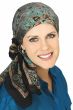 100% Silk Square Scarf | Midnight Coral Paisley