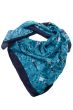 100% Silk Square Scarf | Marine Butterfly