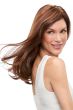 18 Inch Top Form French HH Topper by Jon Renau Wigs - Remy Human Hair, Hand Tied, Monofilament Base Topper