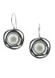 Sterling Silver Earrings | White Pearl Spirals