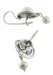 Sterling Silver Drop Pearl Earrings