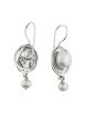 Sterling Silver Drop Pearl Earrings