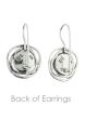 Sterling Silver Earrings | White Pearl Spirals
