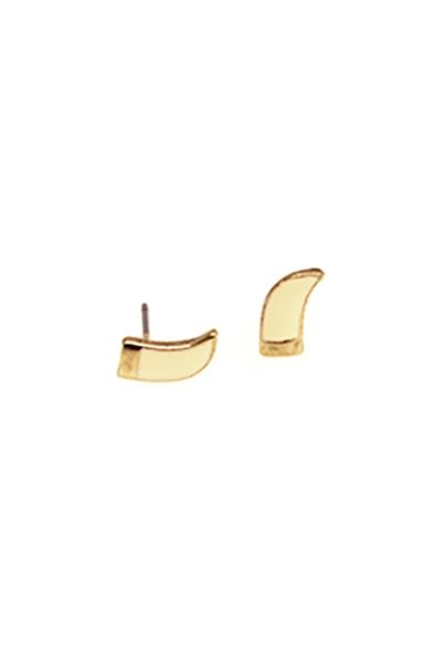 Enamel Horn Stud Earrings | Nickel Free Earrings for Men & Women