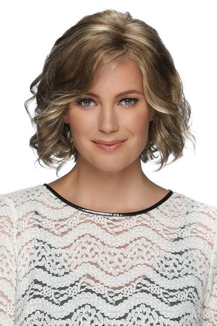 Review For Blue-Violet Realistic Natural Wig YV42523 main image 1