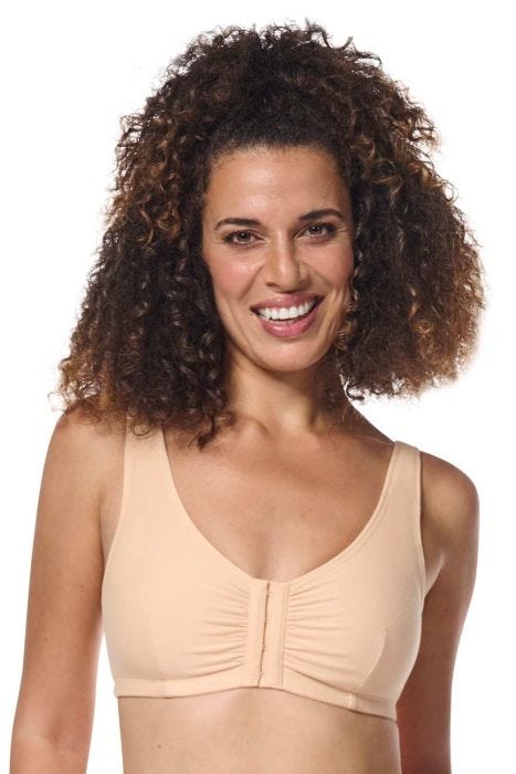 Fleur Mastectomy Bra by Amoena | Wire-Free Pocketed Front-Closure Bra