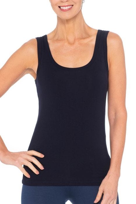 Black bamboo tank top