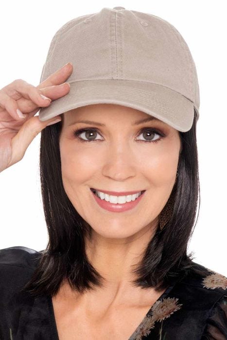 Baseball Cap with Hair | Cardani Iconic Bob Baseball Hat with Hair