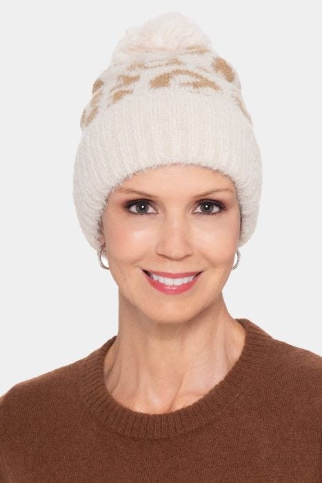 Deluxe Cheetah Print Soft Beanie Hat | Fun Winter Beanies for Women