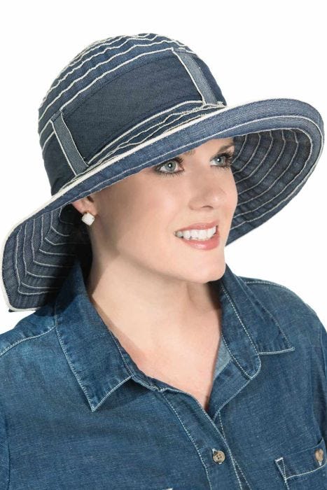 Denim Delaina Sun Hat for Women
