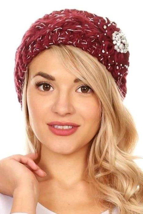 Embellished Pearl Headband & Hat Accessory