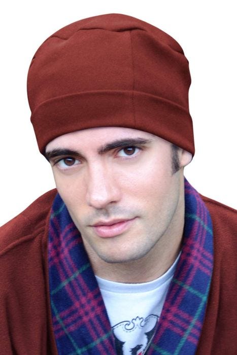 Clearance 100% Cotton Mens Night Cap - Soft Sleep Hat - Sleeping Cap