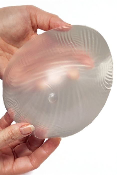 Nearly Me Semi-Round Swim/Athletic Form #320 | Clear Comfort for Pocketed Bra or Swim
