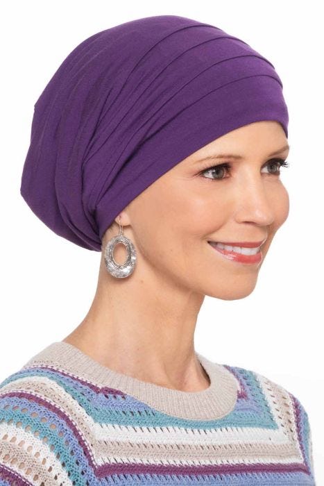 Satin Lined Slouchy Snood Beanie | Satin Bonnet by Cardani