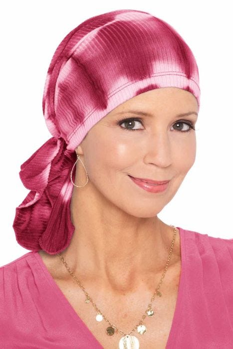 Slip On Slinky Headwrap Pre-Tied Head Scarf | Strawberries & Cream Tie-Dye | Strawberries & Cream Tie-Dye | Strawberries & Cream Tie-Dye | Strawberries & Cream Tie-Dye | Strawberries & Cream Tie-Dye | Strawberries & Cream Tie-Dye