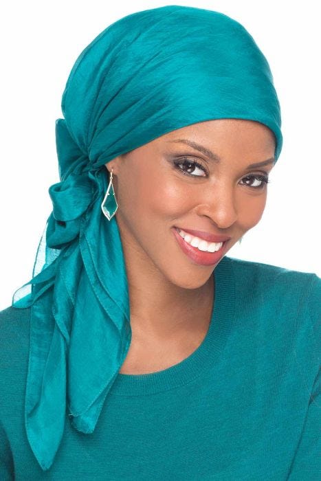 Solid Silk Square Head Scarf | 100% Silk Scarves for Head