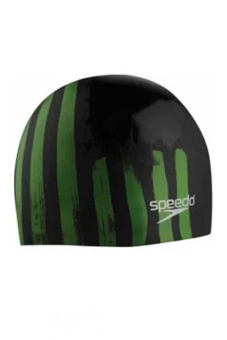 Speedo Flag Stripe Silicone Swim Cap