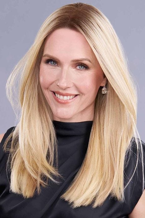 Top Trend Lace HD Straight 18 Inch Hair Topper by Jon Renau | Lace Front, Monofilament, Heat Friendly