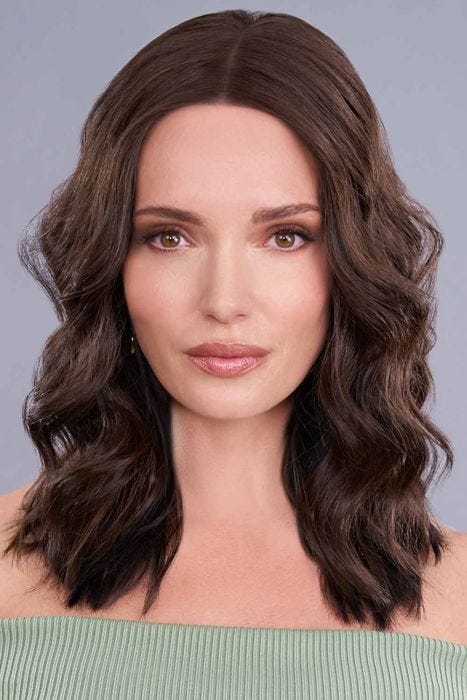 Top Trend Lace HD Wavy 14 Inch Hair Topper by Jon Renau | Lace Front, Monofilament, Heat Friendly