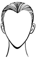 heart face shape drawing