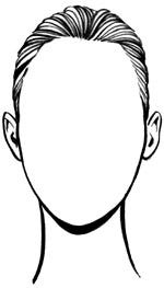 oval face shape drawing