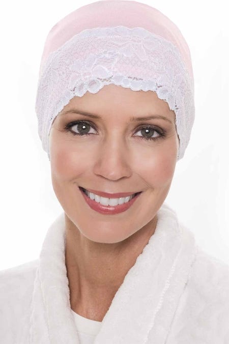 Bamboo Lace Sleep Cap and Hat Liner