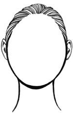 round face shape drawing